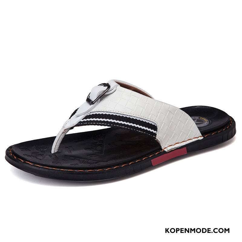 Slippers Heren Outdoor Persoonlijk Zomer Mannen Pantoffels Sandaal Rood Wit