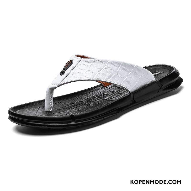 Slippers Heren Persoonlijk Pantoffels Outdoor Mannen Sandaal Trend Zandkleur Wit