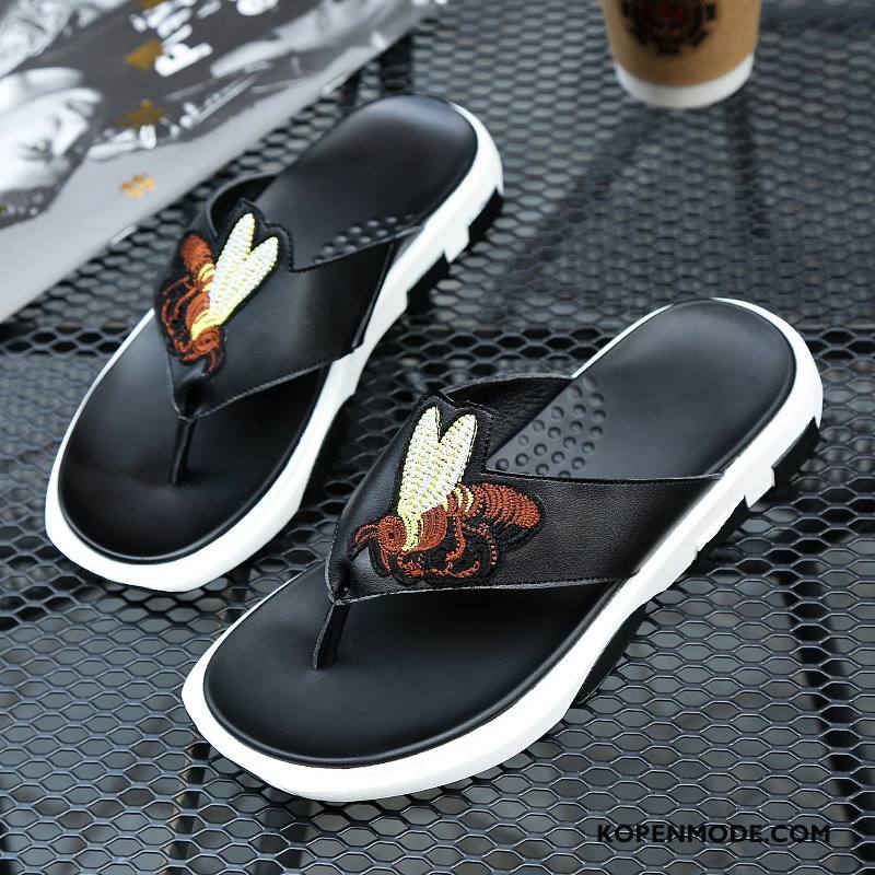 Slippers Heren Trend 2018 Pantoffels Mannen Zomer Antislip Zandkleur Zwart