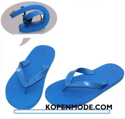 Slippers Heren Zomer Pantoffels Antislip Mannen Blauw Zandkleur