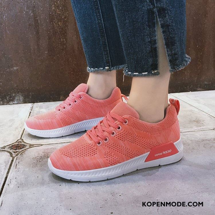 Sportschoenen Dames Zomer Casual Loopschoenen Student Alle Wedstrijden Pumps Rood