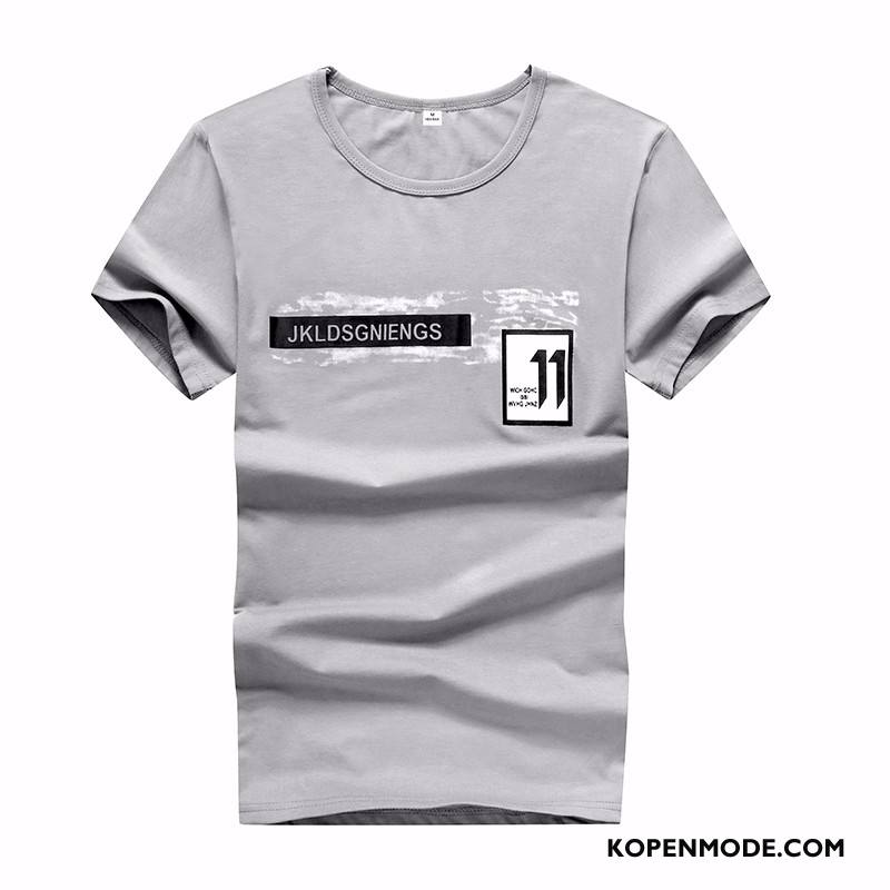 T-shirts Heren Student Trend Nieuw Slim Fit Jasje Zomer Grijs