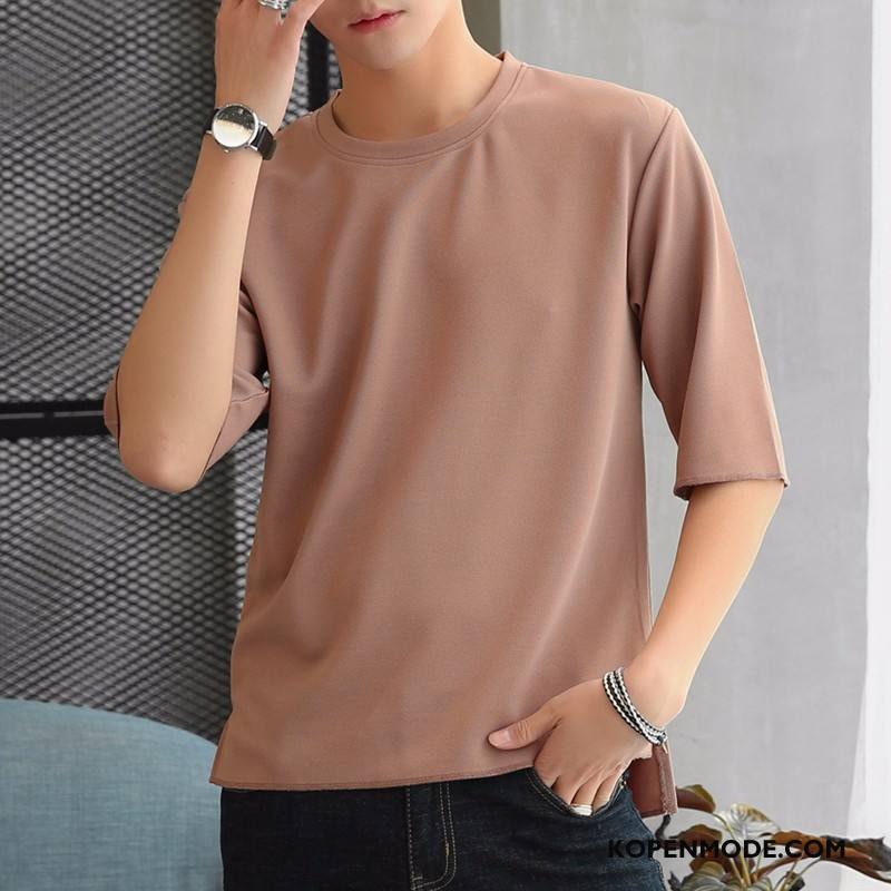 T-shirts Heren Super 2018 Kort Trend Zomer Mannen Roze Rood