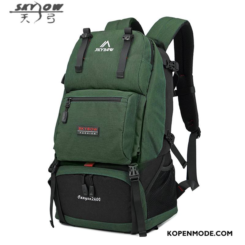 Wandelrugzak Heren Alpinisme Tas Mannen Reizen Outdoor Waterdicht Groen