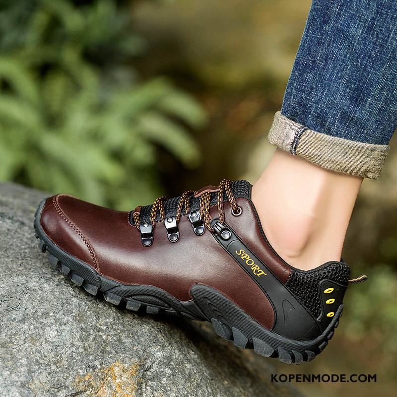 Wandelschoenen Heren Ademende Herfst 2018 Outdoor Mannen Winter Bruine