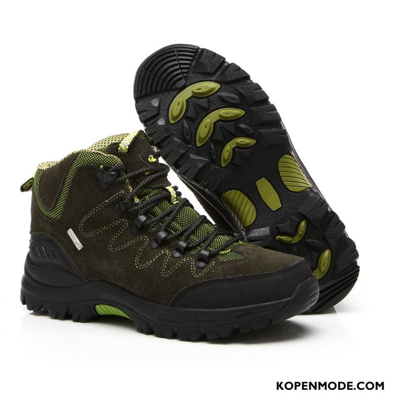 Wandelschoenen Heren Slijtvastheid Alpinisme Mannen Lovers Outdoor Antislip Groen