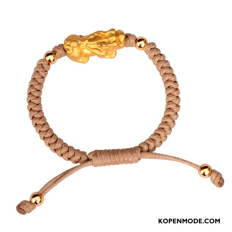 Zilveren Sieraden Heren Weven Dragon Patroon Trend Armbanden Mannen Nieuw Zilver Gouden